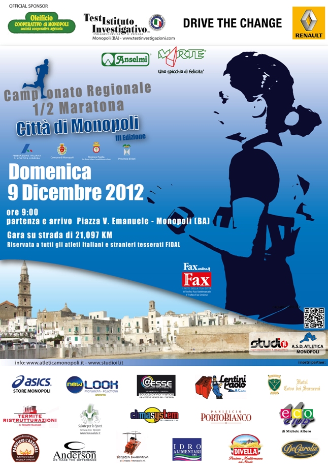 III^ Mezza Maratona Citta' di Monopoli - 9 Dicembre 2012