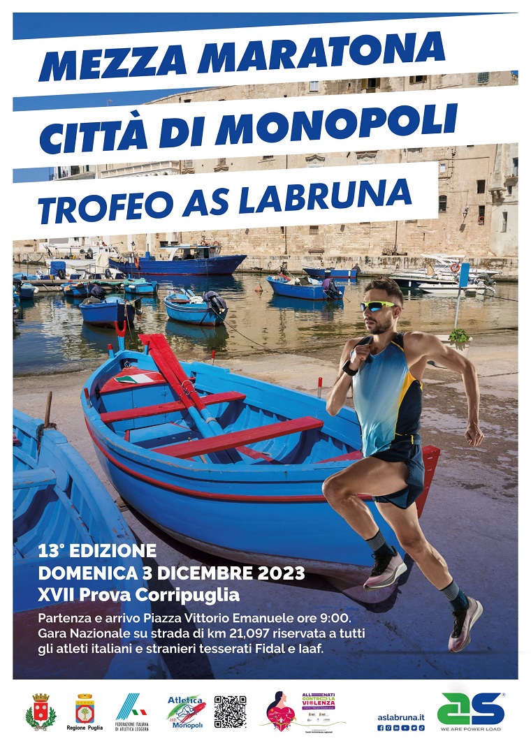 13^ Mezza Maratona Citta' di Monopoli - 3 Dicembre 2023